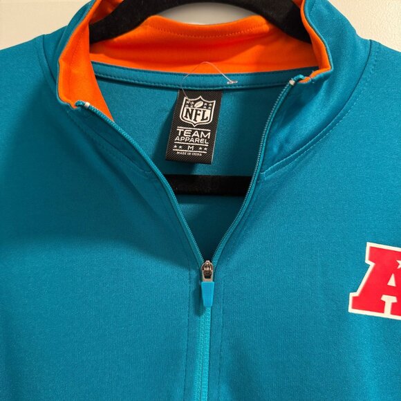 Miami Dolphins Men’s Long Sleeve 1/4 Zip Shirt — Size M (NWT, Authentic NFL) - Picture 6 of 6